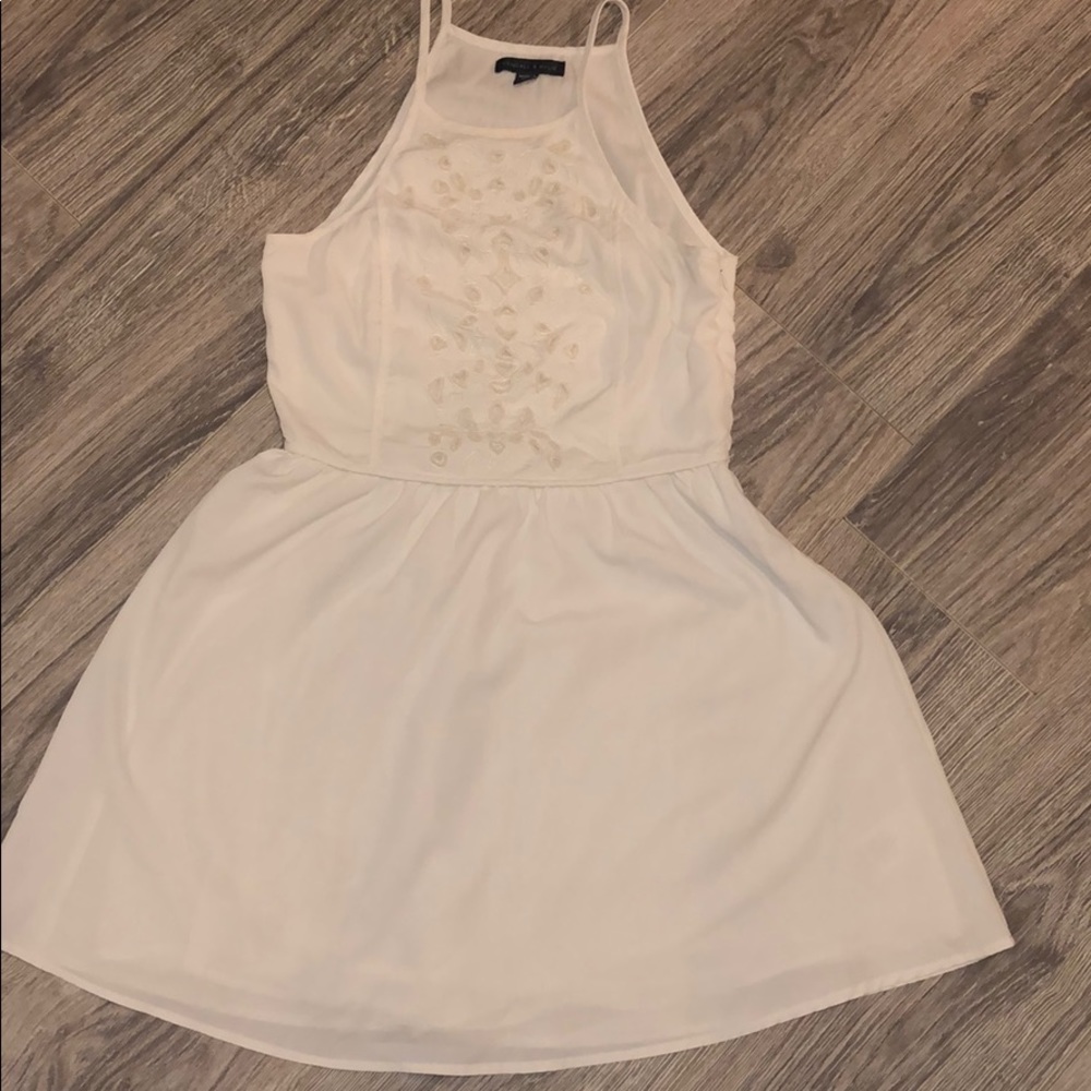White Detailed Front Kendall & Kylie Dress